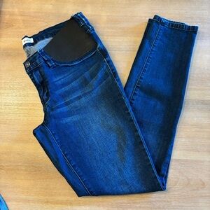KanCan Debbie Stretch Waist Maternity Skinny Jeans Dark Wash, Sz 28